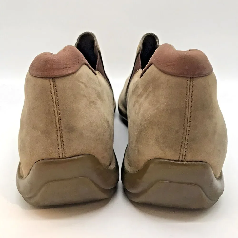 Cole Haan Tan Nubuck Leather Loafers Men's 13M Causal Double Gusset 161 CO4496